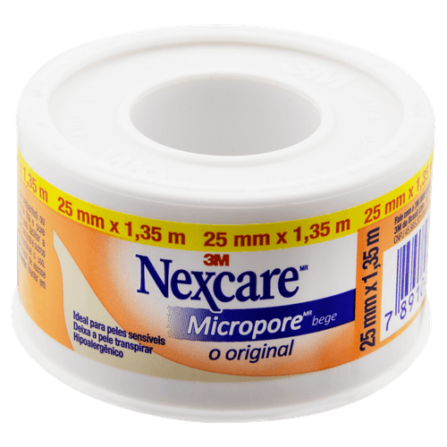 Fita Micropore Bege Nexcare 25mm x 1,35m