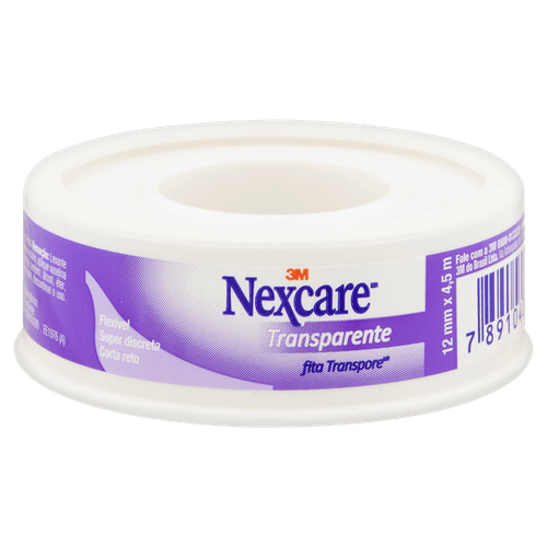 Esparadrapo Nexcare Fita Transpore 12Mmx4,5Mt - Nexcare