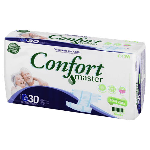 Fralda Geriátrica Confort Master G - 30 unidades