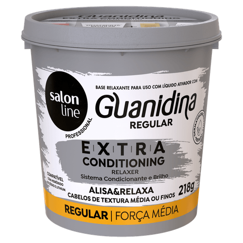 Guani Salon Line Relaxamento Extra Regular 215G - Salon Line Guanidina