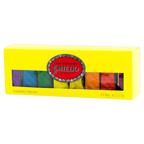 Kit Sabonete Phebo Amarelo 90G Com 8Un - Phebo