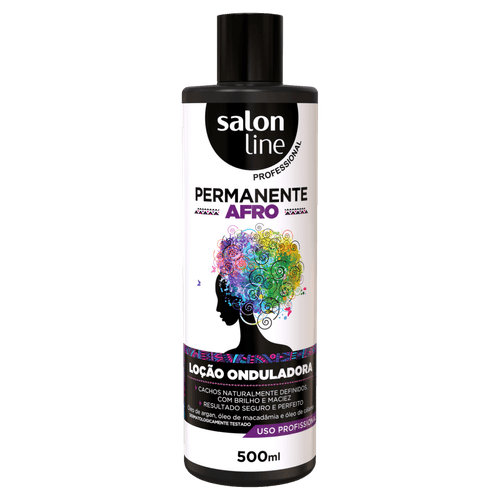 Loção Onduladora Afro Permanente 500Ml - Salon Line Afro