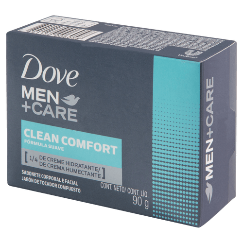 Sabonete Barra Clean Comfort Dove Men+Care Caixa 90g