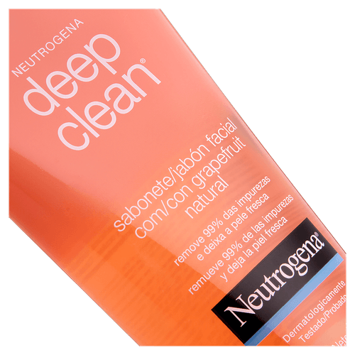 Sabonete Líquido Facial Grapefruit Natural Neutrogena Deep Clean Bisnaga 150g