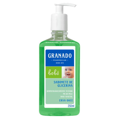 Sabonete Líquido Granado Bebê Glicerina Erva Doce 250Ml - Granado