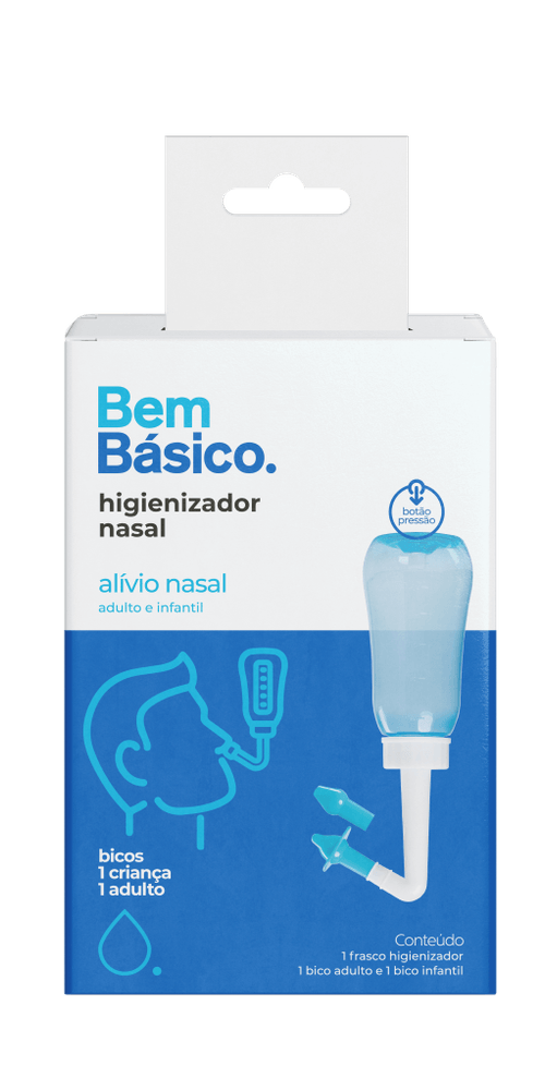 Higienizador Nasal Bem Básico Adulto e Infantil - 1 Frasco