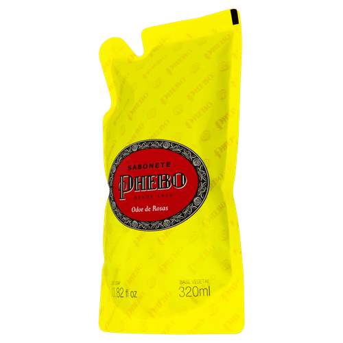 Sabonete Phebo Odor de rosas refil líquido 320ml