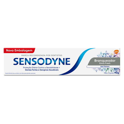 Creme Dental Extra Fresh Sensodyne Caixa 90g