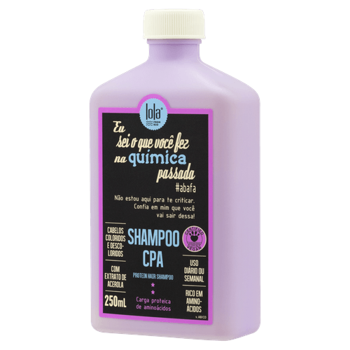 Shampoo Lola Eu Sei O Q Voce Fez Na Quim Passada 250Ml - Lola