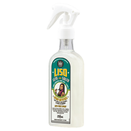 Spray Antifrizz Leave-in Liso Leve e Solto 200ml Proteção Térmica Lola