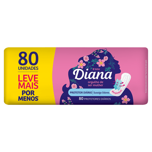 absorvente Diana Prot Diario 80Un