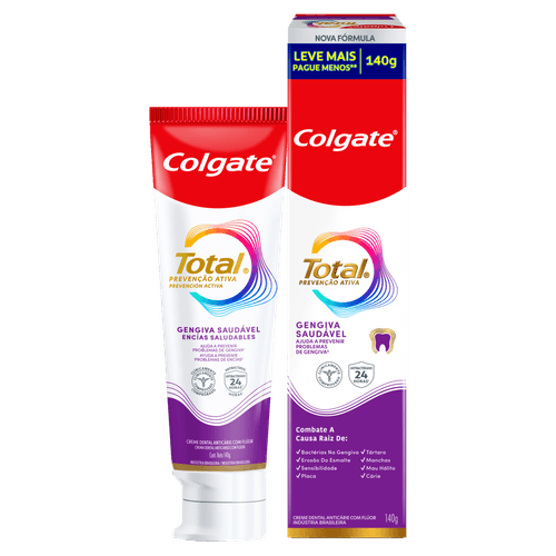 Creme Dental Colgate Total 12 Gengiva Reforçada - 140g