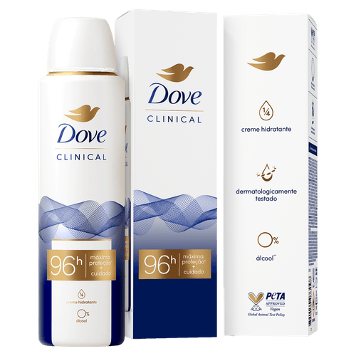 Antitranspirante Aerossol Dove Clinical 150ml Spray