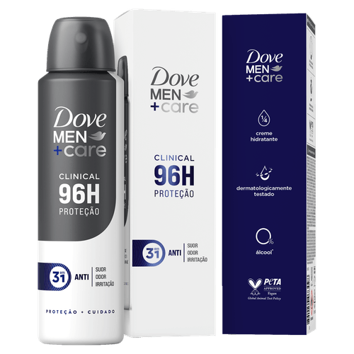 Antitranspirante Aerossol Dove Men+Care Clinical 150ml Spray