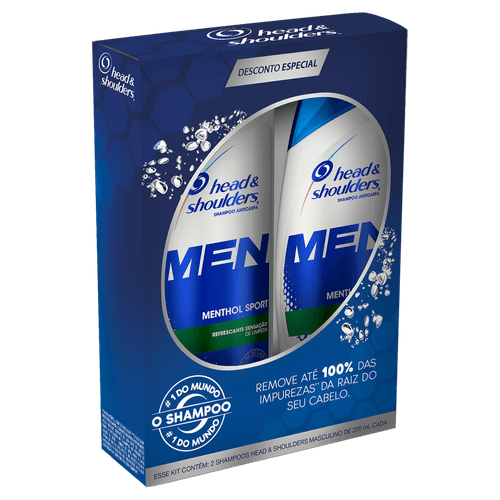 KIT HEAD SHOULD MENT RAIZ SHAMPOO 200ML 2UN