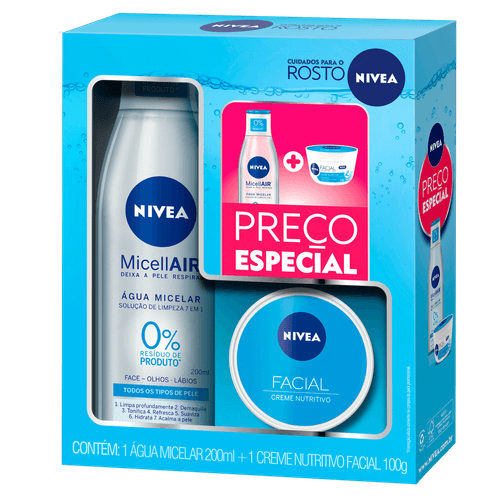 Pack Agua Micellair E Creme Facial Nutritivo