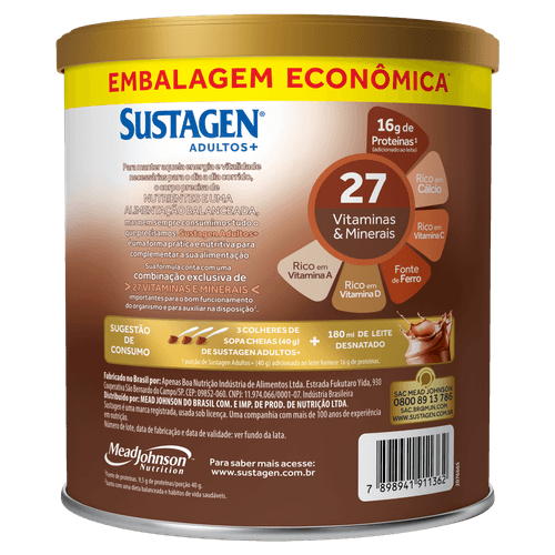 Sustagen Adulto Chocolate 900G