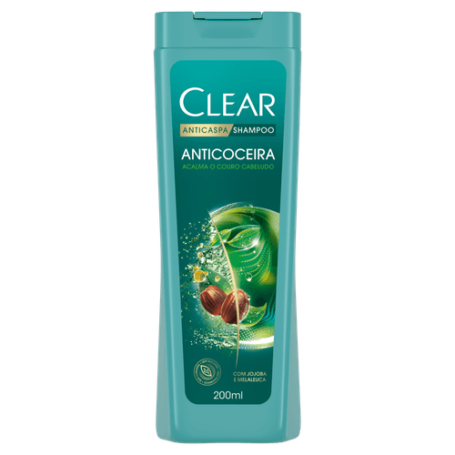 Shampoo Anticaspa Clear Botanique Anticoceira Frasco 200ml
