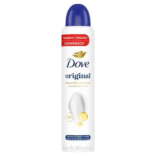 Desodorante Antitranspirante Aerosol Dove Original - 250ml