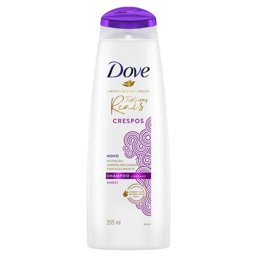 Shampoo Liberado Dove Texturas Reais Crespos 355 ml