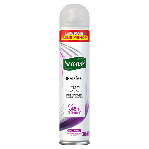 Antitranspirante Aerossol Invisível Suave 200ml Spray Leve Mais Pague Menos
