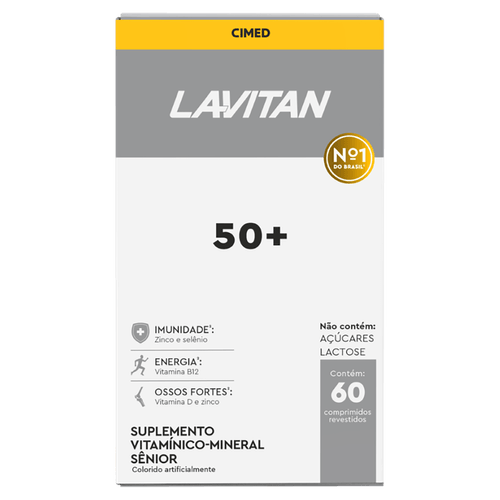 Suplemento Vitamínico Lavitan 50+ Sênior 60 Comprimidos