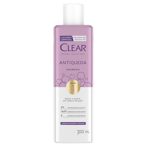 Shampoo Antiqueda Clear Derma Solutions - 300ml