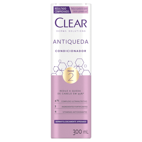 Condicionador Antiqueda Clear Derma Solutions Caixa 300ml