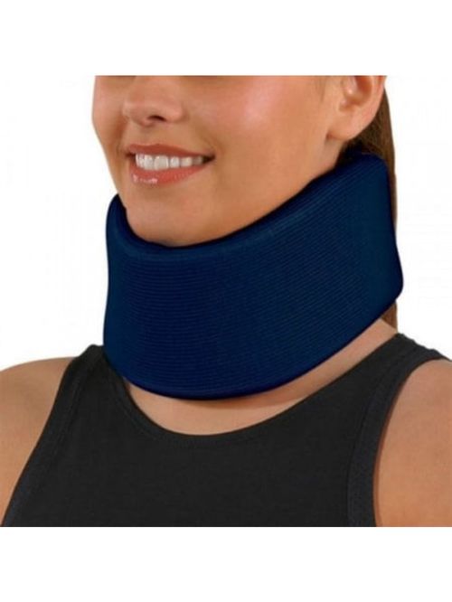Colar Cervical Espuma c/ Reforço Interno Azul Tam G SalvaPé