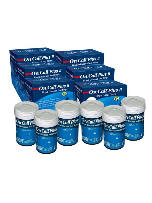 300 Tiras de Glicose On Call Plus II