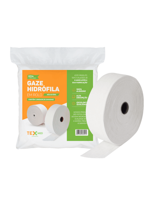 Compressa Gaze 91cmx91m 4 Dobras 13 Fios Não Estério TexMed