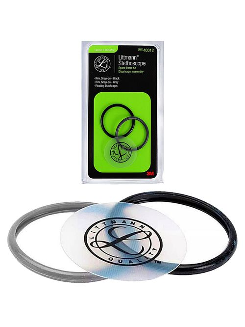 Kit Reparo Esteto Littmann Classic II Pediátrico 40012 Preto e Cinza