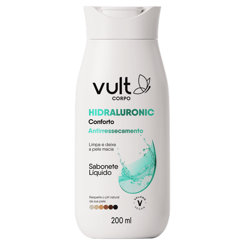 Sabonete Líquido Conforto Vult Corpo Hidraluronic - 200ml