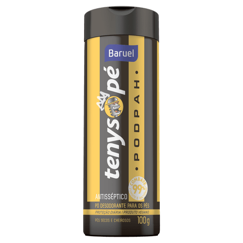Talco Desodorante para os Pés Tenys Pé Baruel Podpah 100g