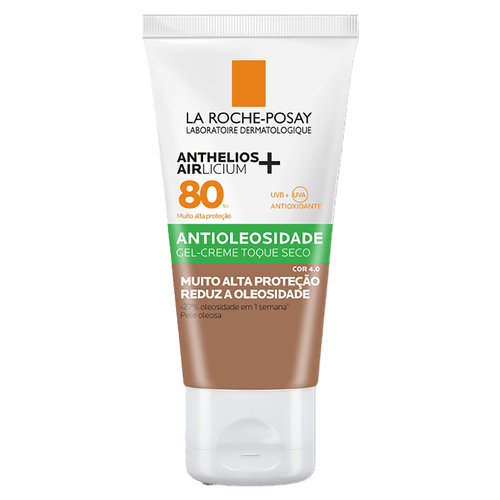 Protetor Solar Facial Gel-Creme Toque Seco Antioleosidade com Cor 4.0 FPS 80 La Roche-Posay - 40g