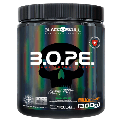 Suplemento Alimentar em Pó Limão Black Skull B.O.P.E. - 300g