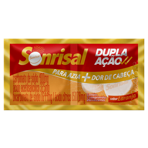 Sonrisal Laranja com 2 Comprimidos Efervescentes