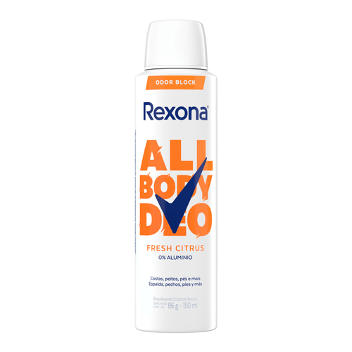 Desodorante Aerossol Rexona All Body Deo Fresh Citrus - 150ml