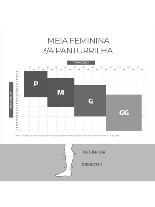 Meia ¾ Panturrilha Attiva Media Compressao 18-21 Fem Fechada Natural Escuro Tamanho G Cor NATURAL ESCURO G