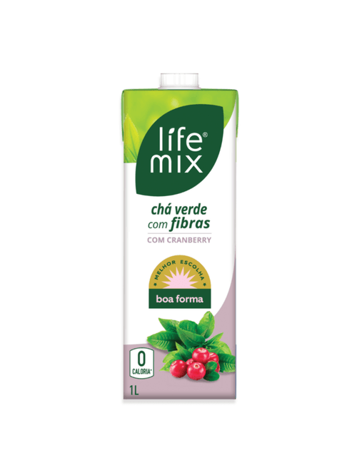 Chá Verde Com Fibras Cranberry Life Mix 1L