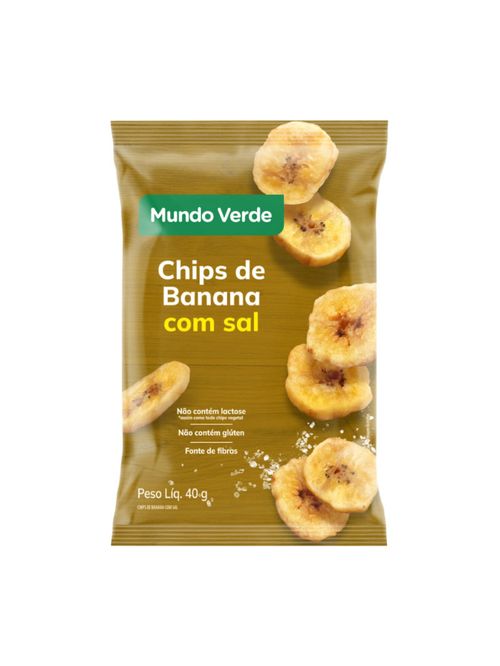 Chips de Banana com Sal Mundo Verde 40g