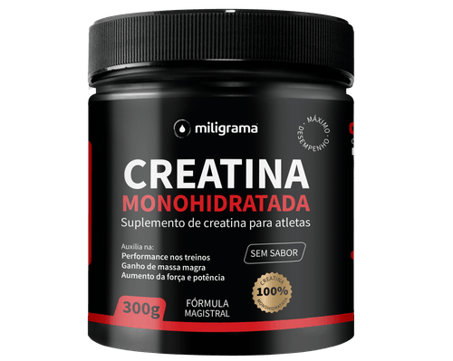 Creatina Monohidratada 100% Pura 300g