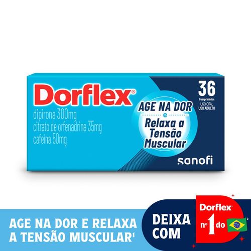 Dorflex Analgésico e Antitérmico Dipirona 300mg - 36 Comprimidos