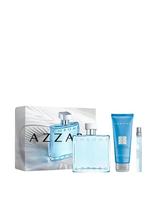 Kit Azzaro Chrome Masculino - Edt 100ml + 10ml + Sha 75ml
