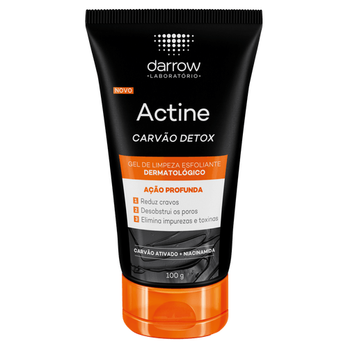 Gel de Limpeza Esfoliante Carvão Detox Actine - 100g