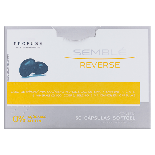 Suplemento Antioxidante Semblé Reverse Softgel 60 Cápsulas Profuse