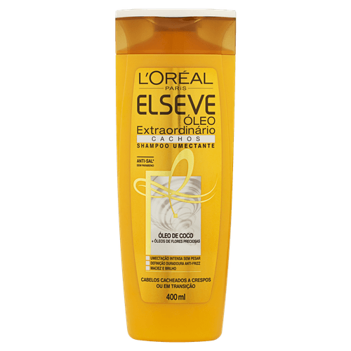 Shampoo Elseve Óleo Extraordinário Cachos 400ml - Umectação e Anti-Frizz
