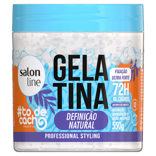 Gelatina Condicionante To de Cacho Definição Natural 550g Salon Line