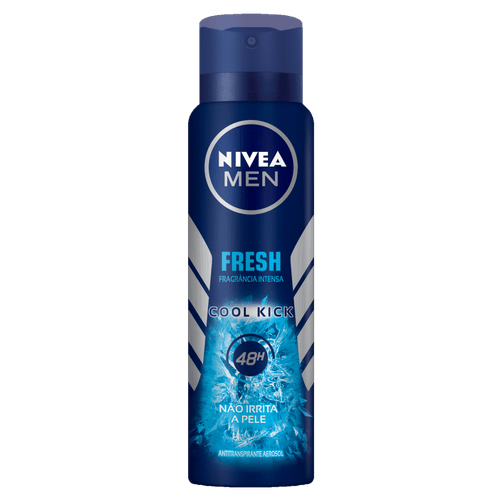 Desodorante Antitranspirante Aerossol Cool Kick 150ml 48h Revigorante Sem Álcool Nivea