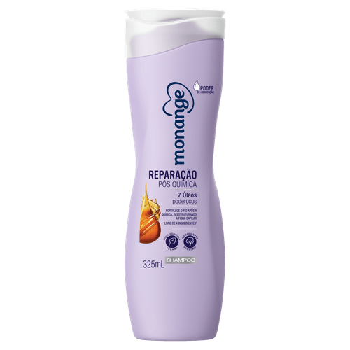 Shampoo Monange Quimica Sem Drama 335Ml - Monange